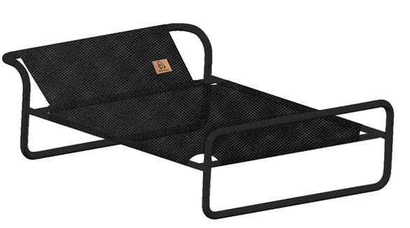 Malja li tieħu n-nifs li tista 'titneħħa għall-ikkampjar mqajma tas-sodda tal-annimali domestiċi